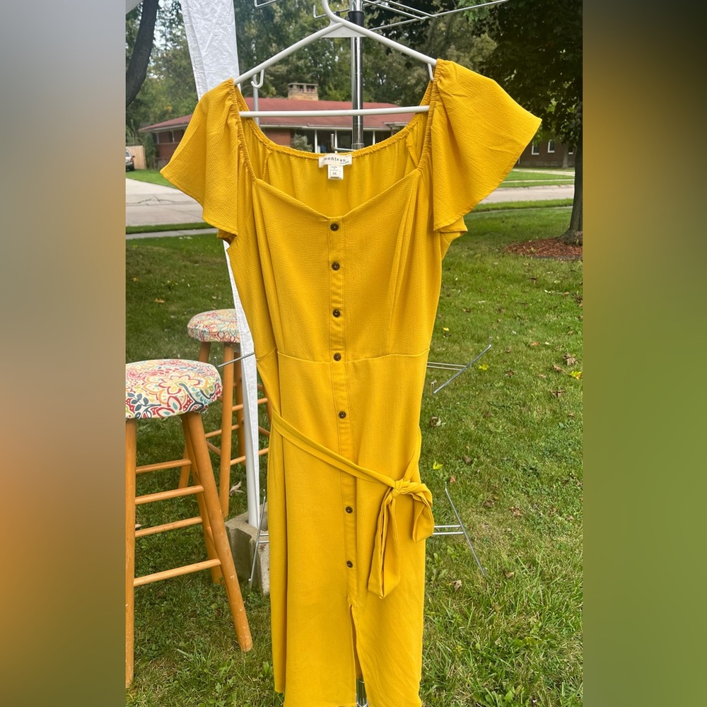 Yellow Monteau Los Angeles Dress